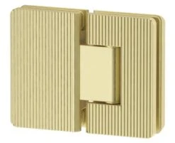 Shower Screen Hinge – Fluted – Glass To Glass -HERA Bathware Sales shower screen hinge fluted glass to glassfrench goldshower hingebella vista 196005