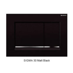SIGMA 30 DUAL FLUSH BUTTON SQUARE -HERA Bathware Sales sigma 30 dual flush button squarematte blackflush panelbest bm 466691