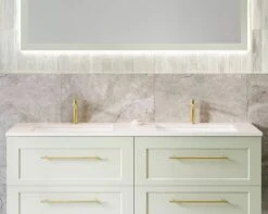 Undermount Ceramic Basin With Silksurface 20mm Top | Timberline -HERA Bathware Sales silksurface 20mm top only timberlineplain stone tops600mmstone top with undermounted basintimberline 634686