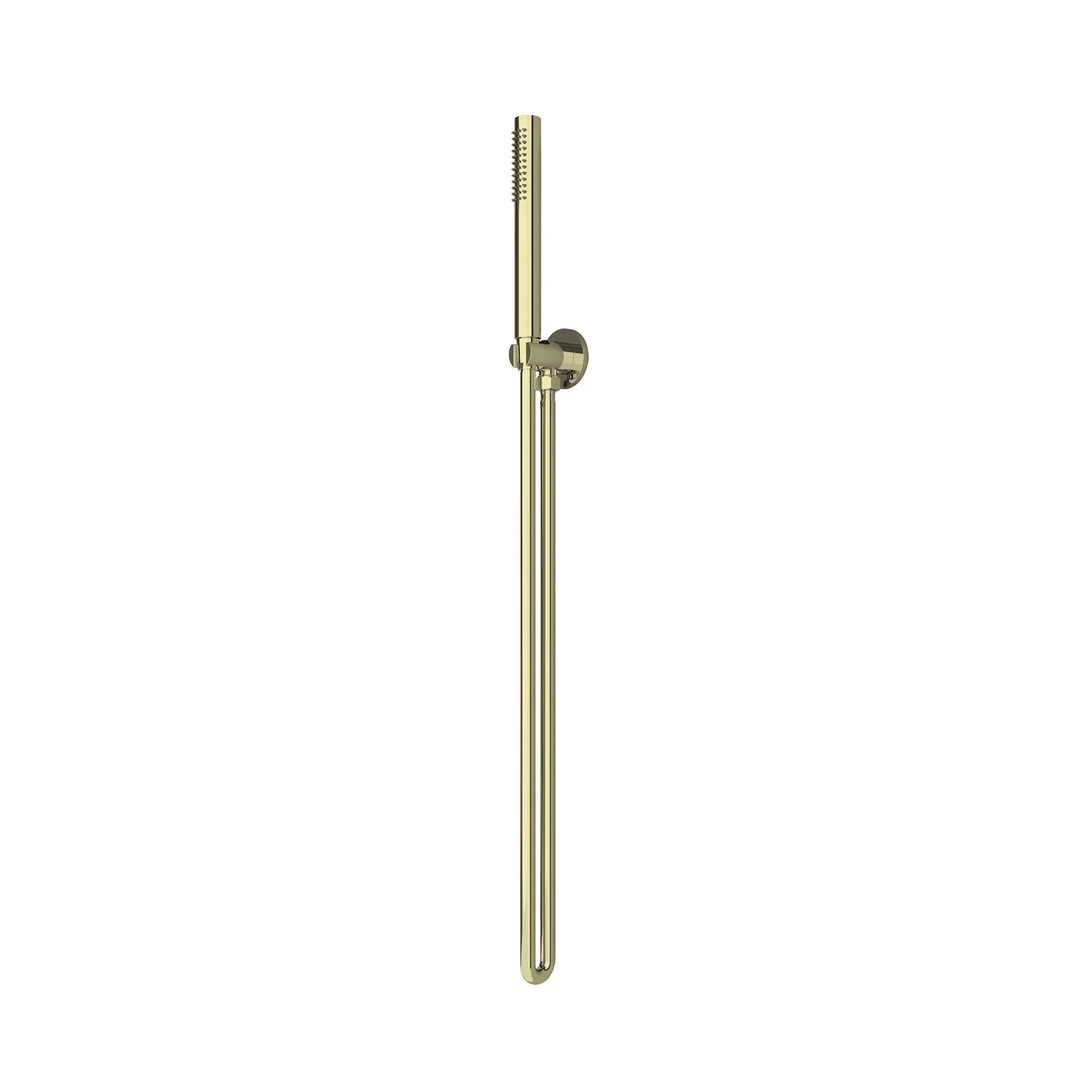 SLIM SHOWER ON BRACKET SLIM SHOWER ON BRACKET -HERA Bathware Sales slim shower on bracketbrushed goldhand showernero tapware 822830