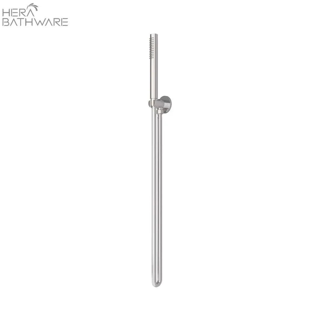 SLIM SHOWER ON BRACKET SLIM SHOWER ON BRACKET -HERA Bathware Sales slim shower on bracketbrushed nickelhand showernero tapware 898595