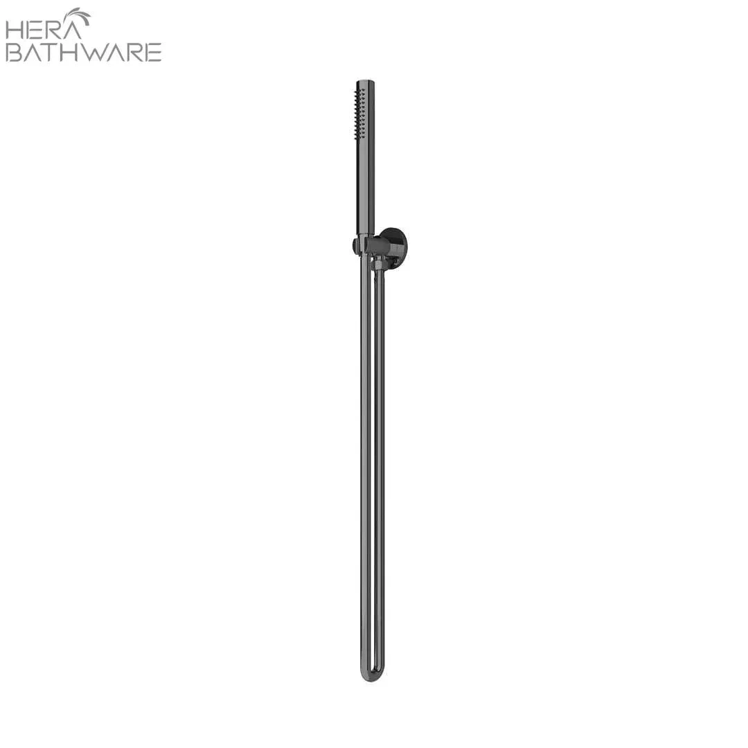 SLIM SHOWER ON BRACKET SLIM SHOWER ON BRACKET -HERA Bathware Sales slim shower on bracketgun metalhand showernero tapware 713047