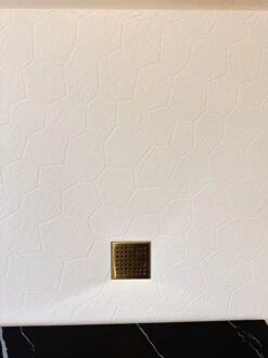 SMC HEXA Stone Grain Shower Base - 900/1200/1800mm