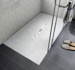 SMC Slate Finished Shower Base Center Waste 1000/1200/1500/1800/2000mm