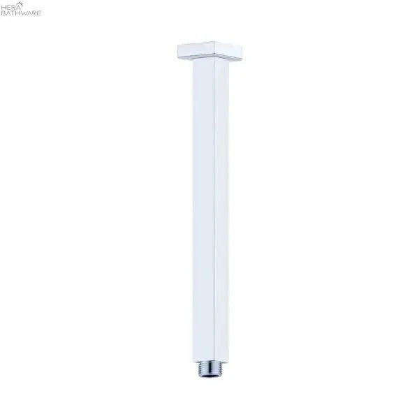 SQUARE Ceiling arm 300mm length SQUARE Ceiling Arm 300mm Length -HERA Bathware Sales square ceiling arm 300mm lengthchromeshower armnero tapware 660670