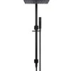 Square Combination Shower Rail - Matte Black 2 Square Combination Shower Rail - Matte Black -HERA Bathware Sales square combination shower rail matte blackmatte blacktapwaremeir 537542