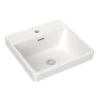 SQUARE INSET BASIN WITH TAP LANDING 400MM -HERA Bathware Sales square inset basin with tap landing 400mmsquare inset basin with tap landing 400mm 1 tap holebasincaroma 957883