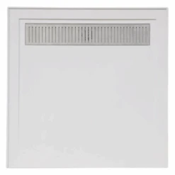 Square Shower Base - SMC With METAL GRATE 900/1200mm