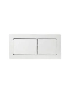Square Toilet Flush Button -HERA Bathware Sales square toilet flush buttonmatte whitetoilet buttonsotti 121801