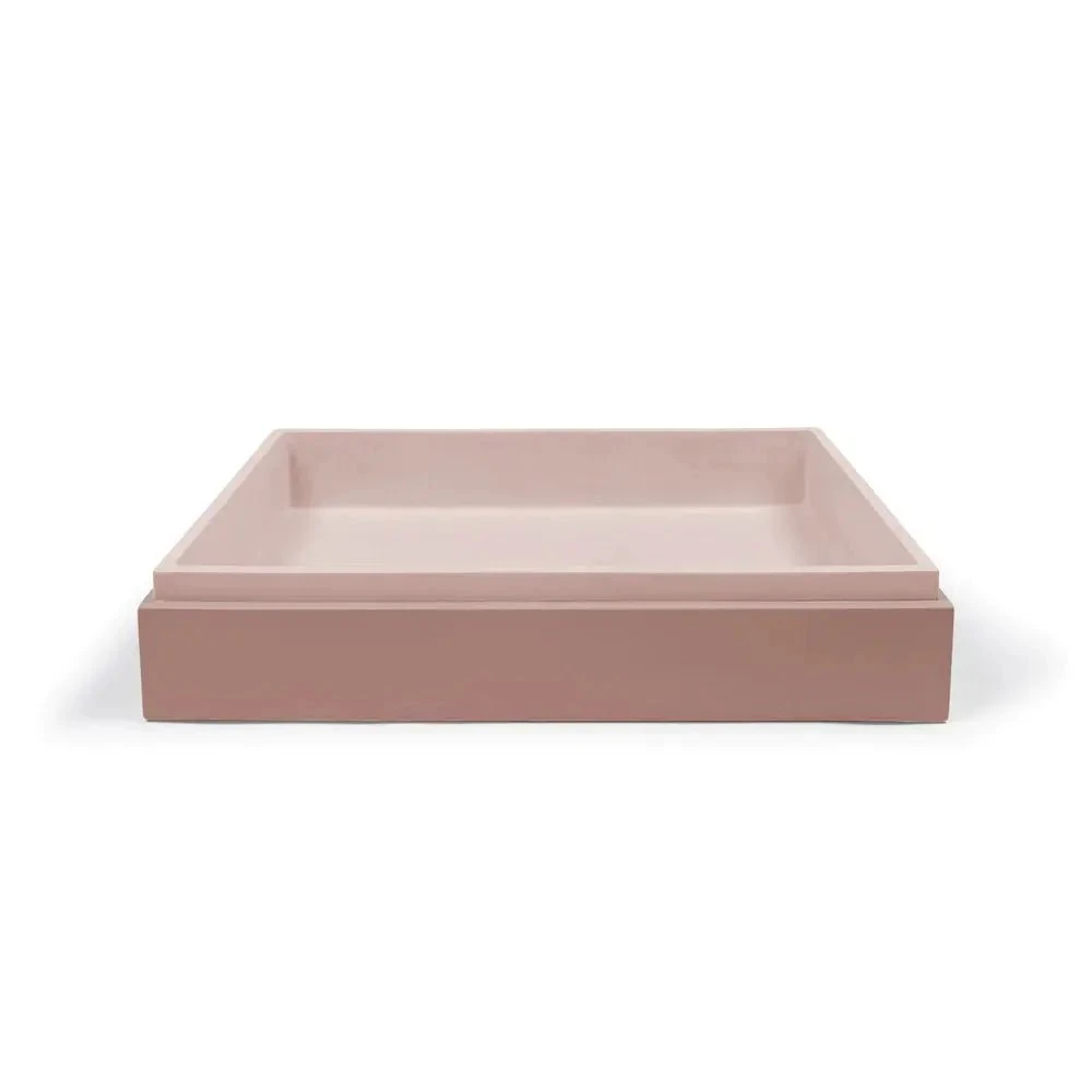 STEPP RECTANGLE BASIN - WALL HUNG STEPP RECTANGLE BASIN - WALL HUNG -HERA Bathware Sales stepp rectangle basin wall hungblush pinknood co 959463