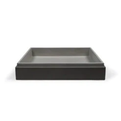 STEPP RECTANGLE BASIN - WALL HUNG 18 STEPP RECTANGLE BASIN - WALL HUNG -HERA Bathware Sales stepp rectangle basin wall hungmidtone greynood co 105617