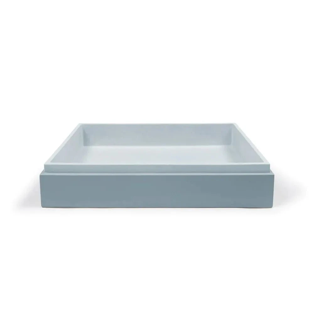 STEPP RECTANGLE BASIN - WALL HUNG STEPP RECTANGLE BASIN - WALL HUNG -HERA Bathware Sales stepp rectangle basin wall hungpowder bluenood co 493563