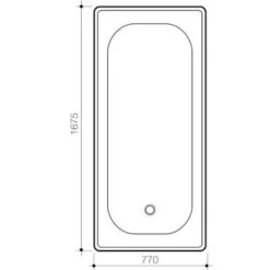 STIRLING Drop In Bath 4 STIRLING Drop In Bath -HERA Bathware Sales stirling drop in bathgloss white1675mmbathtubcaroma 871128