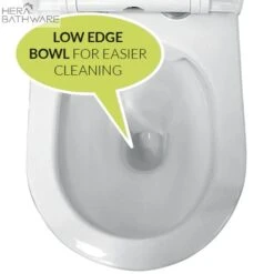 T003D Floor Mount Rimless Pan With RT Cistern -HERA Bathware Sales t003d floor mount rimless pan with rt cisterngloss whitebb02 whitetoiletbest bm 228192