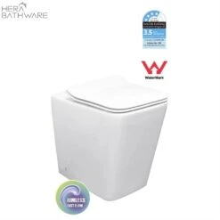 T003D Floor Mount Rimless Pan With RT Cistern -HERA Bathware Sales t003d floor mount rimless pan with rt cisterngloss whitebb02 whitetoiletbest bm 705687