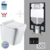 T052E Wall Hung Rimless Pan With RT Cistern