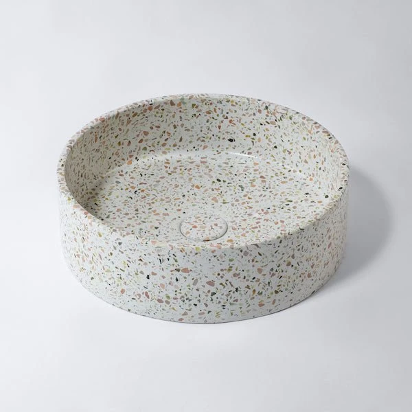 Terrazzo Circle Above Counter Basin | Eight Quarter | EQXITE1 Terrazzo Circle Above Counter Basin | Eight Quarter | EQXITE1 -HERA Bathware Sales terrazzo circle above counter basin eight quarter eqxite1sienaabove counter basineight quarter 828778