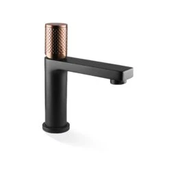 THE GABE Basin Mixer - Matte Black -HERA Bathware Sales the gabe basin mixer matte blackrose gold handlematte blackbasin mixerlinkware 867257
