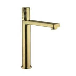 THE GABE High Rise Mixer- Brushed Gold -HERA Bathware Sales the gabe high rise mixer brushed goldbrushed goldtall basin mixerlinkware 719847