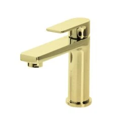 THE GABE LEVA BASIN MIXER – BRUSHED GOLD
