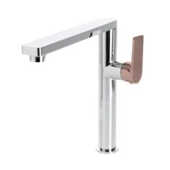 THE GABE LEVA SINK MIXER – CHROME 6 THE GABE LEVA SINK MIXER – CHROME -HERA Bathware Sales the gabe leva sink mixer chromechrome with rose gold handlelinkware 837452