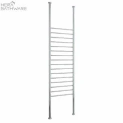 Thermogroup FC70R Straight Round Floor To Ceiling Heated Towel Rail 700*3000*50mm