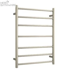 Thermogroup SR44MBN Brushed Nickel Round Ladder Heated Towel Rail 600*800*122mm