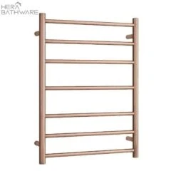 Thermogroup SR44MRG Polished Rose Gold Round Heated Ladder Rail 600*800*122mm