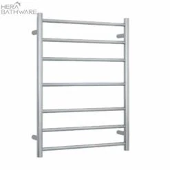 Thermogroup SRB44M Brushed Straight Round Ladder Heated Towel Rail 600*800*122mm