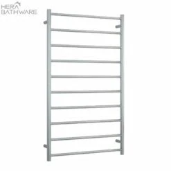 Thermogroup SRB69M Brushed Straight Round Ladder Heated Towel Rail 700*1200*122mm