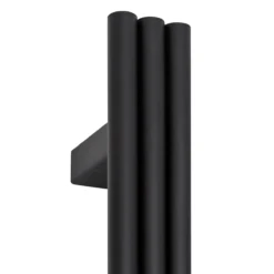 Thermogroup Triple Tube Vertical Single Heated Towel Rail | VW900 -HERA Bathware Sales thermogroup triple tube vertical single heated towel rail vw900matte black coatedheated towel railthermogroup 691384