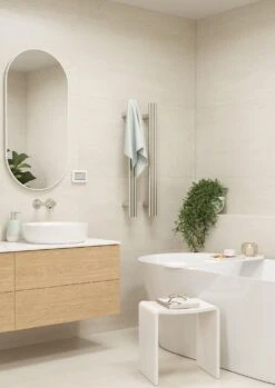 Thermogroup Triple Tube Vertical Single Heated Towel Rail | VW900 -HERA Bathware Sales thermogroup triple tube vertical single heated towel rail vw900stainless steelheated towel railthermogroup 868352