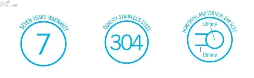 Thermogroup USR54B Matt Black Straight Non-Heated Round Ladder Towel Rail 630*800*122mm Thermogroup USR54B Matt Black Straight Non-Heated Round Ladder Towel Rail 630*800*122mm -HERA Bathware Sales thermogroup usr54b matt black straight non heated round ladder towel rail 630800122mmmatte blackheated towel railthermogroup 311895