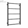 Thermogroup USS56B Matt Black Square Non-Heated Ladder Towel Rail 650*1000*120mm -HERA Bathware Sales thermogroup uss56b matt black square non heated ladder towel rail 6501000120mmmatte blackheated towel railthermogroup 902136