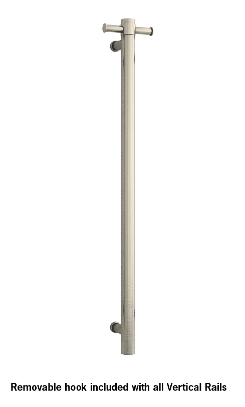 Thermogroup VS900HBN BrushedNickel Round Vertical Single Heated Towel Rail-W142xH900xD100mm Thermogroup VS900HBN BrushedNickel Round Vertical Single Heated Towel Rail-W142xH900xD100mm -HERA Bathware Sales thermogroup vs900hbn brushed nickel round vertical single heated towel rail w142xh900xd100mmheated towel railthermogroup 432865