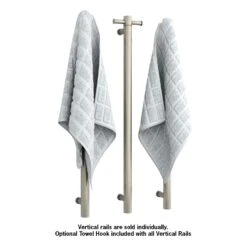 Thermogroup VS900HBN BrushedNickel Round Vertical Single Heated Towel Rail-W142xH900xD100mm 7 Thermogroup VS900HBN BrushedNickel Round Vertical Single Heated Towel Rail-W142xH900xD100mm -HERA Bathware Sales thermogroup vs900hbn brushed nickel round vertical single heated towel rail w142xh900xd100mmheated towel railthermogroup 513204
