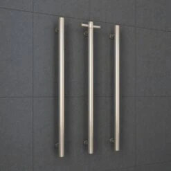Thermogroup VS900HBN BrushedNickel Round Vertical Single Heated Towel Rail-W142xH900xD100mm 6 Thermogroup VS900HBN BrushedNickel Round Vertical Single Heated Towel Rail-W142xH900xD100mm -HERA Bathware Sales thermogroup vs900hbn brushed nickel round vertical single heated towel rail w142xh900xd100mmheated towel railthermogroup 605787