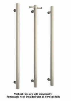 Thermogroup VS900HBN BrushedNickel Round Vertical Single Heated Towel Rail-W142xH900xD100mm 5 Thermogroup VS900HBN BrushedNickel Round Vertical Single Heated Towel Rail-W142xH900xD100mm -HERA Bathware Sales thermogroup vs900hbn brushed nickel round vertical single heated towel rail w142xh900xd100mmheated towel railthermogroup 684182