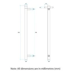 Thermogroup VS900HBN BrushedNickel Round Vertical Single Heated Towel Rail-W142xH900xD100mm 4 Thermogroup VS900HBN BrushedNickel Round Vertical Single Heated Towel Rail-W142xH900xD100mm -HERA Bathware Sales thermogroup vs900hbn brushed nickel round vertical single heated towel rail w142xh900xd100mmheated towel railthermogroup 954875