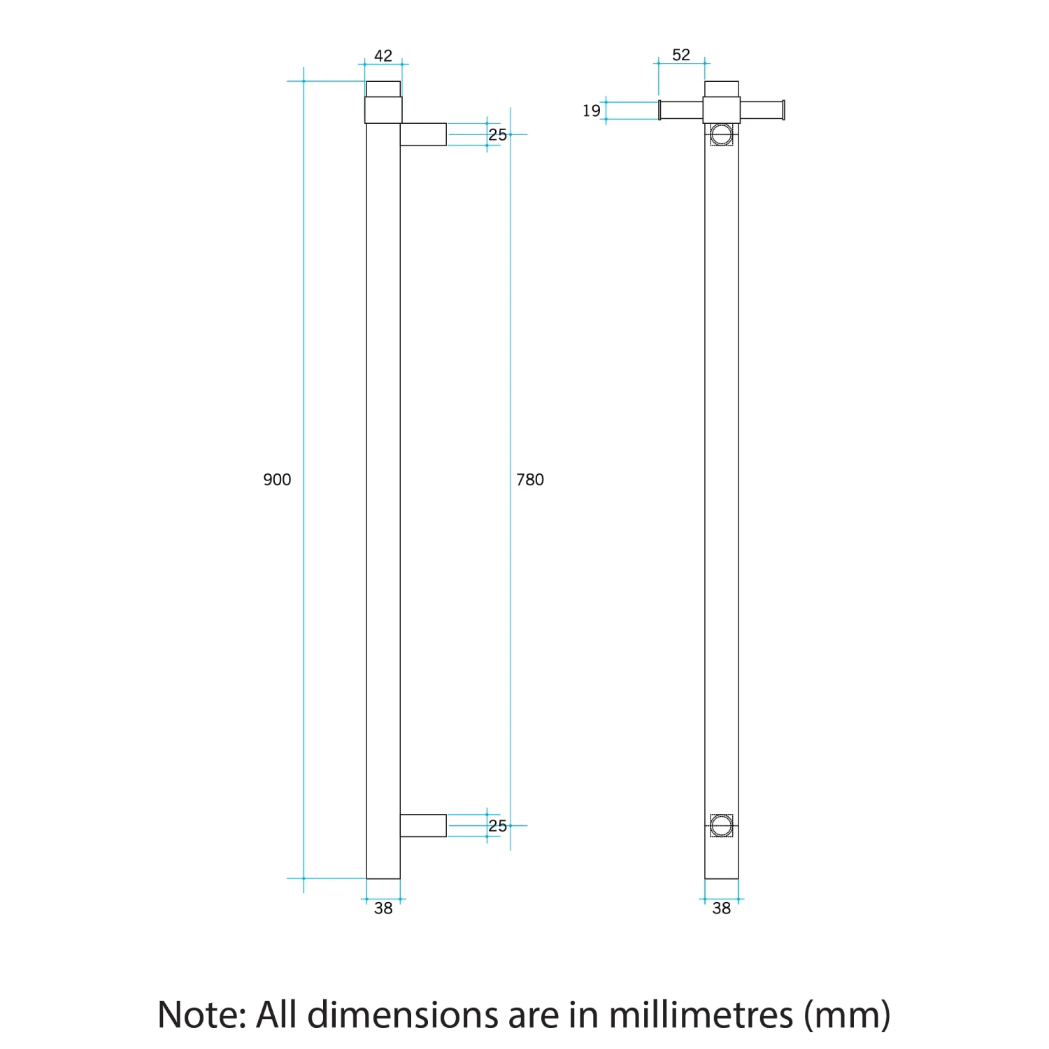 Thermogroup VS900HBN BrushedNickel Round Vertical Single Heated Towel Rail-W142xH900xD100mm Thermogroup VS900HBN BrushedNickel Round Vertical Single Heated Towel Rail-W142xH900xD100mm -HERA Bathware Sales thermogroup vs900hbn brushed nickel round vertical single heated towel rail w142xh900xd100mmheated towel railthermogroup 954875
