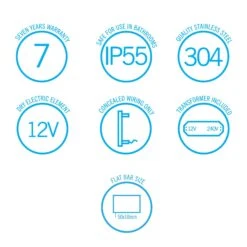 Thermogroup VS900SHB Matt Black Square Vertical Single Bar Heated Towel Rail-W142xH900xD100mm -HERA Bathware Sales thermogroup vs900shb matt black square vertical single bar heated towel rail w142xh900xd100mmmatte blackheated towel railthermogroup 177067