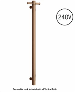 Thermogroup VSH900H Brushed Finish 240Volt Vertical Single Heated Rail 11 Thermogroup VSH900H Brushed Finish 240Volt Vertical Single Heated Rail -HERA Bathware Sales thermogroup vsh900h brushed finish 240volt vertical single heated railbrushed bronzeheated towel railthermogroup 779076