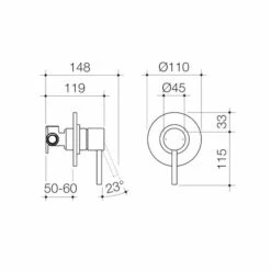Titan Stainless Steel Bath/Shower Mixer | Caroma -HERA Bathware Sales titan stainless steel bathshower mixer caromastainless steelshower mixercaroma 798877