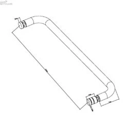 TOWEL BAR 500MM -HERA Bathware Sales towel bar 500mmbrushed bronzetowel railnero tapware 702684