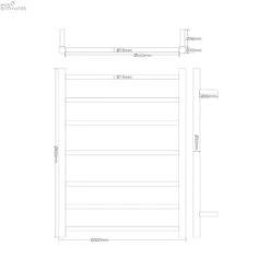 Towel Ladders -HERA Bathware Sales towel laddersbrushed bronzeheated towel railnero tapware 708172