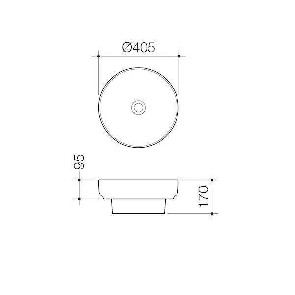 TRIBUTE Inset Round Basin 405mm | CAROMA TRIBUTE Inset Round Basin 405mm | CAROMA -HERA Bathware Sales tribute inset round basin 405mm caromasemi recessed basincaroma 268920