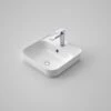 TRIBUTE Inset Square Basin 420mm | CAROMA -HERA Bathware Sales tribute inset square basin 420mm caroma1 tap holesemi recessed basincaroma 944282