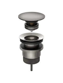 Universal All-in-one Pop Up Waste - Basin & Bath -HERA Bathware Sales universal all in one pop up waste basin bathbrushed nickelbathroom wastemeir 170230