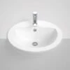 VENECIA SEMI RECESSED VANITY BASIN -HERA Bathware Sales venecia semi recessed vanity basinone tap holebasinstylus 470859