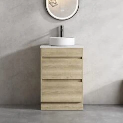 Venezia Free Standing Timber Look Vanity 600mm